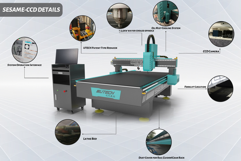 Деревянный маршрутизатор Cnc Machine Cnc Machines 3d с CCD Cnc Router CCD Осциллирующий нож